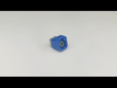 Blue Color FAKRA HSD Connector Adapter PCB Mount Straight 4 Contact Pin For Automotive