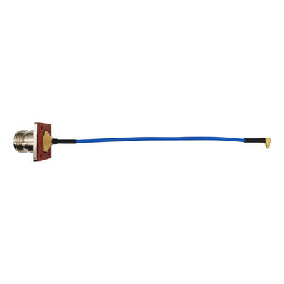 4 Hole Flange Mount FAKRA SMA Cable , 90 Degree MMCX RF Coax Cable