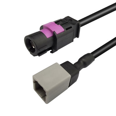 Black Dashboard HSD Cable Assemblies , A Code 4 Pin HSD USB Interface Cable