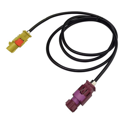 Code K To D FAKRA HSD Extension Cable , Car Video LVDS HSD Cable