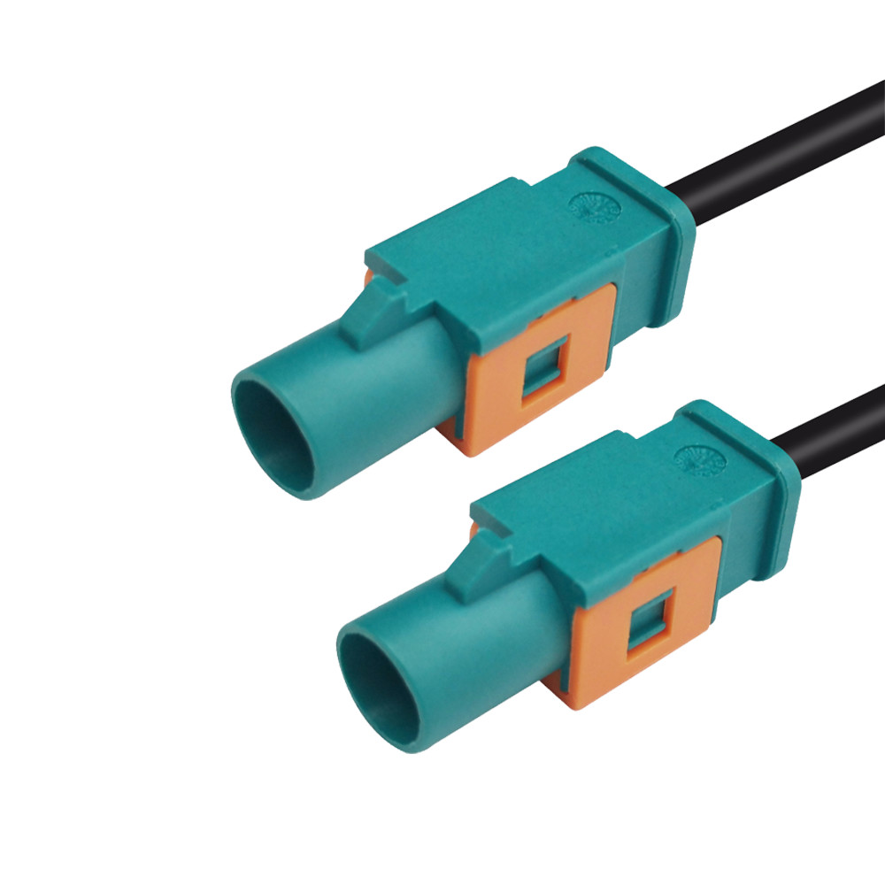 Z Type Straight FAKRA Extension Cable Male To Male Coaxial Connector