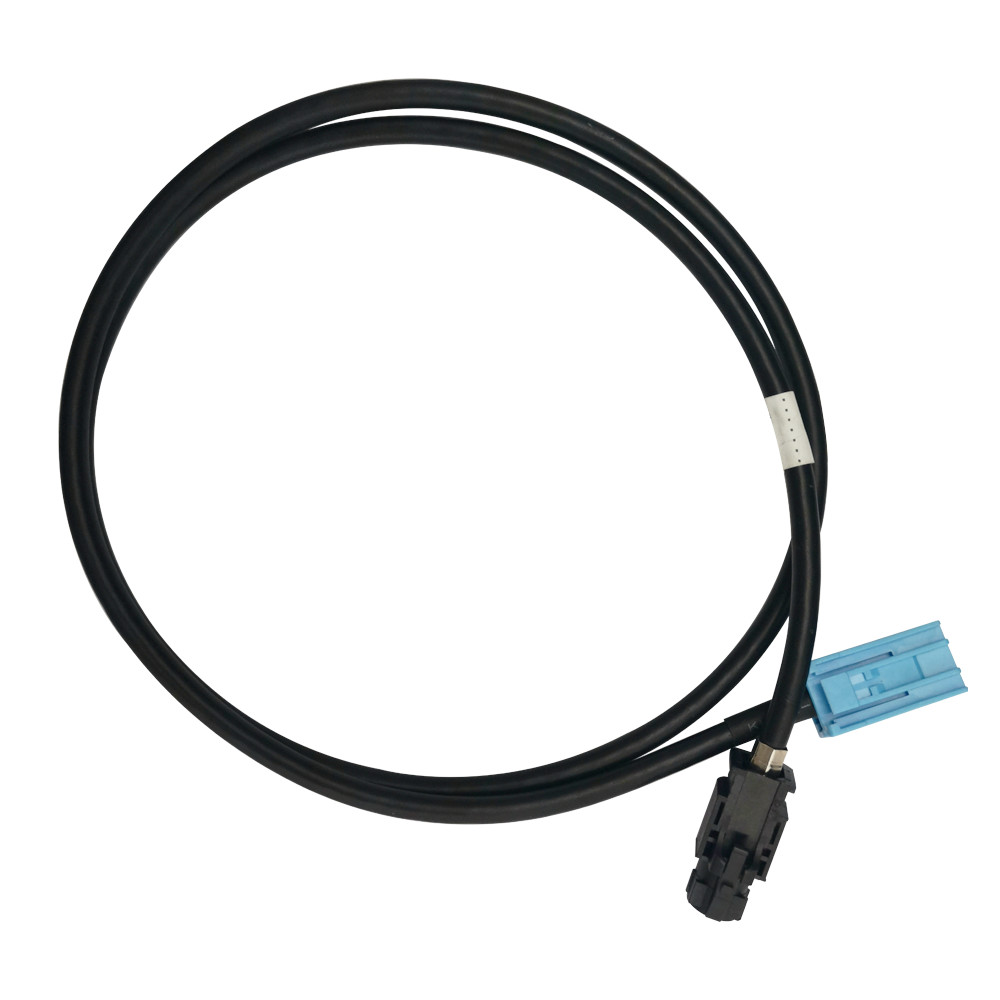 HSD 4 Pin Black Connector To Auto LVDS GVIF Extension Cord Adapter For