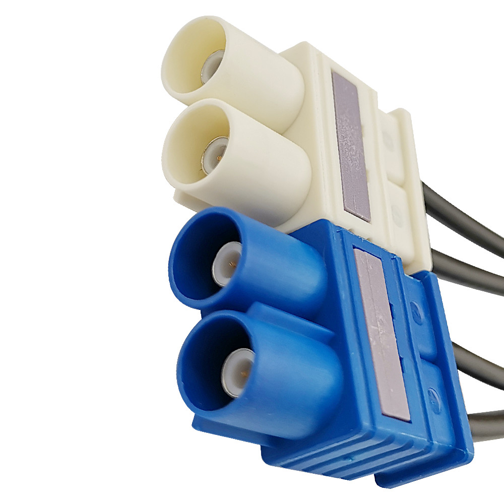GPS GSM Double FAKRA Connector , RG316 RG174 Cable Dual FAKRA Car