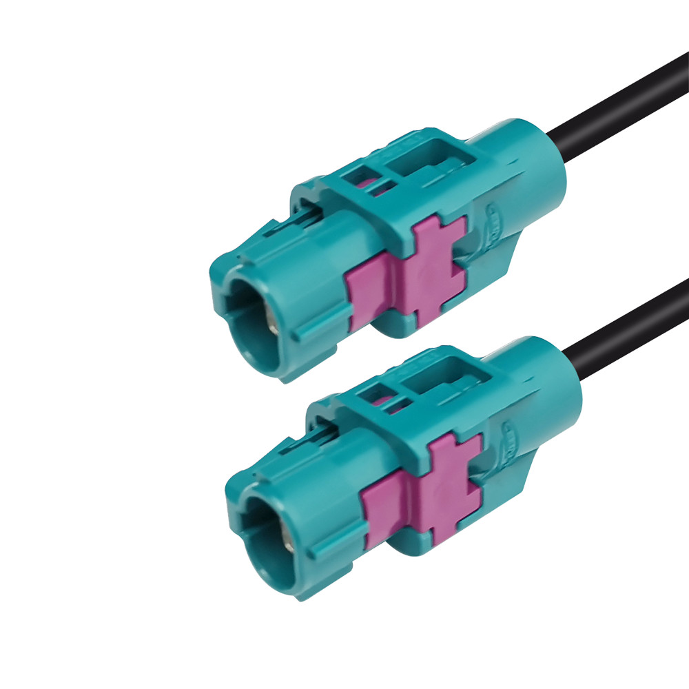 Fakra Cable Color Code 2 Pins H-MTD FAKRA Automotive Ethernet Cable , Code Z FAKRA Data ...