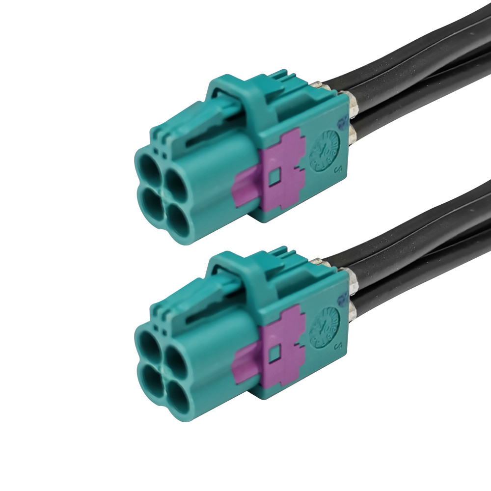 4 pin z code quad mini fakra coax cable for driver assistance systems