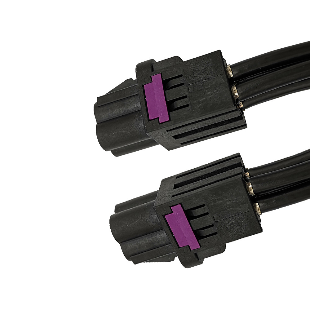 MQS Quadlok Fakra Pen Contact Cables – 0.50mm², 15cm, Black (Set Of 10)