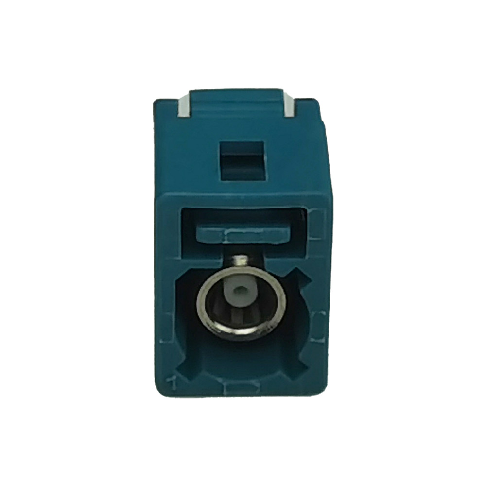 FAKRA Z Type Connector Straight Type Coaxial WaterBlue PCB Connector