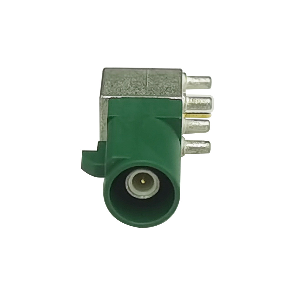FAKRA PCB Connector Right Angle Type ECode For Car Gps Antenna