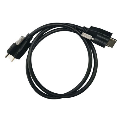 Male To Male 19 Pin Waterproof HDMI Cable Stable For Media Player