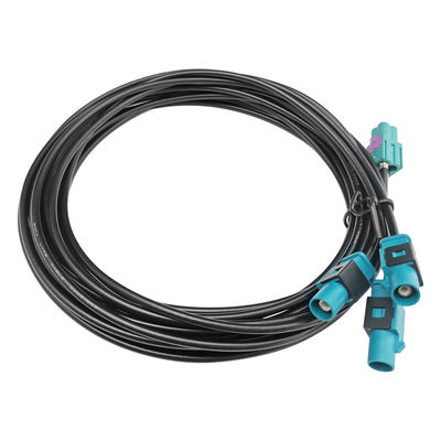 4 In 1 4 Pin Mini FAKRA Cable , Multipurpose Quad FAKRA Cable
