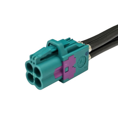 4 In 1 4 Pin Mini FAKRA Cable , Multipurpose Quad FAKRA Cable