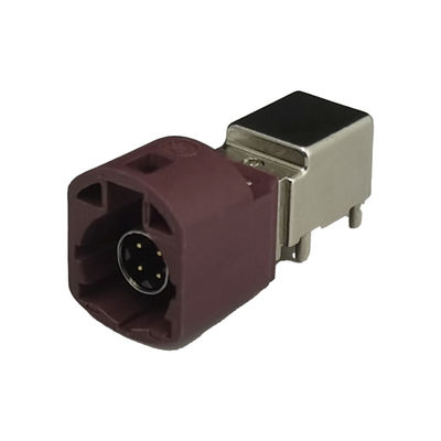 FAKRA HSD LVDS 4Pin Connector For Car Radio Controlled Parking Heating